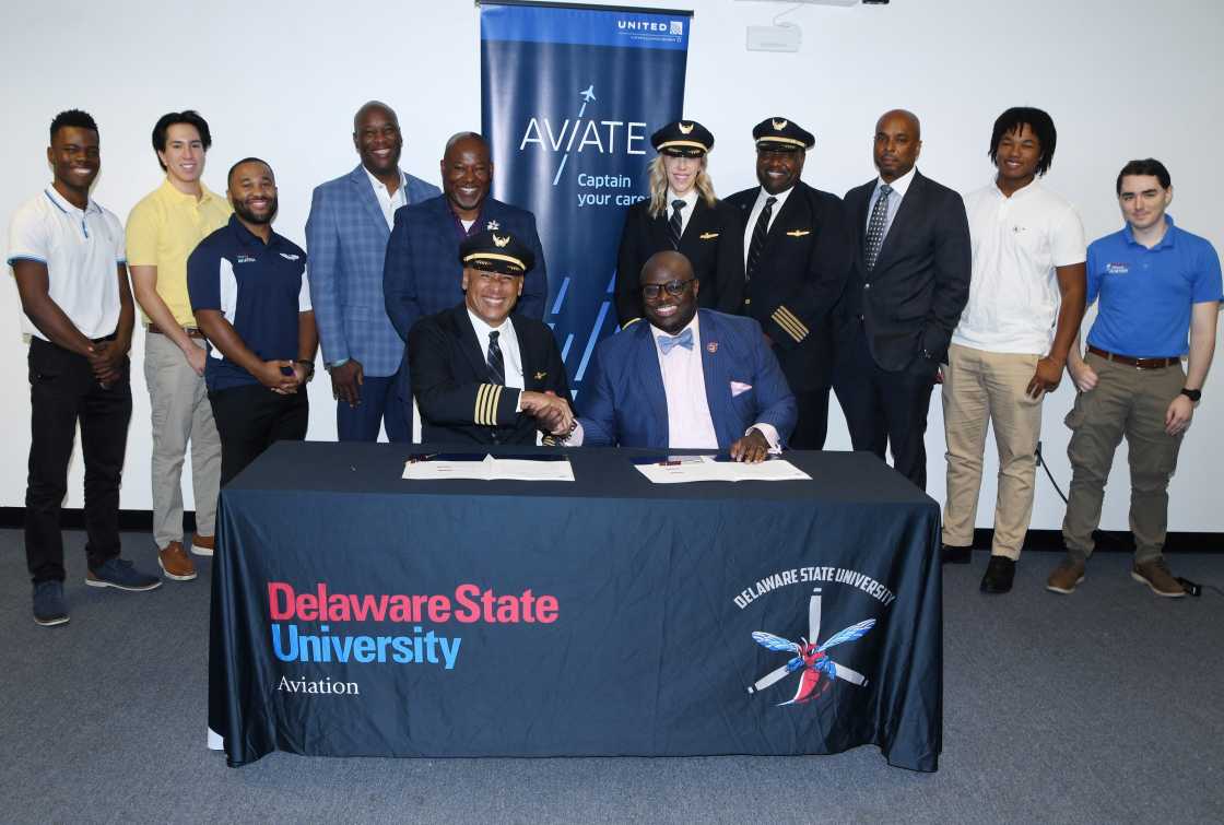 Delaware State University and United Airlines - Pilot Training AFM.aero