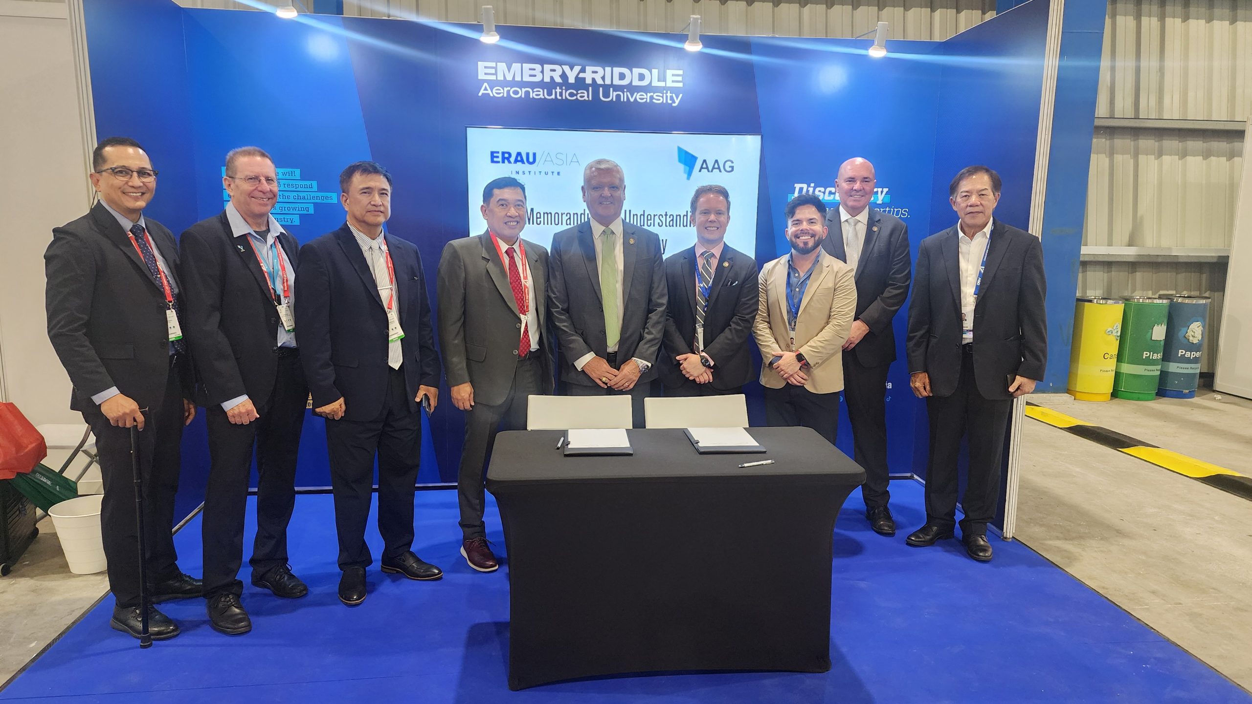 Alpha Aviation Group and Embry Riddle Signing Singapore Airshow 2024 AFM