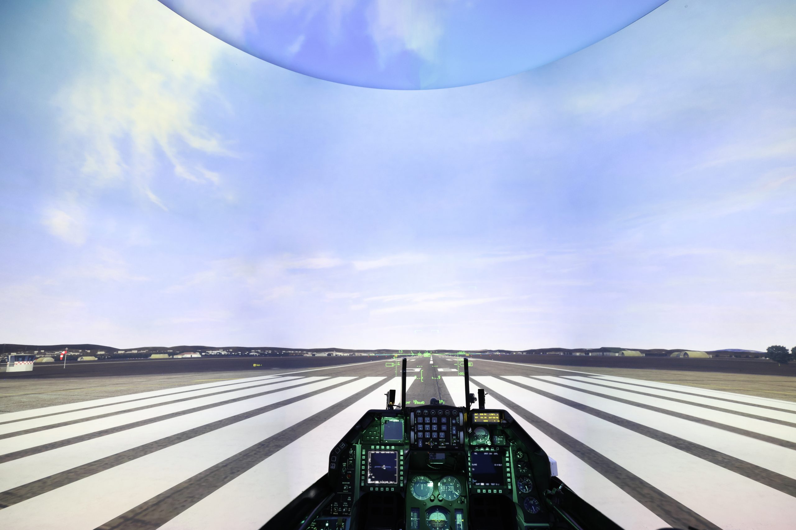 HAVELSAN Dome Display System Flight Simulator Pilot Training AFM