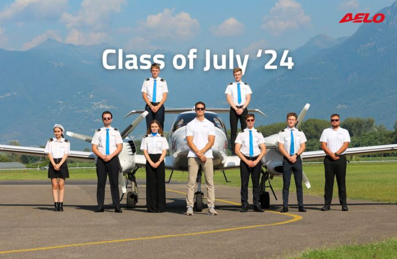 AELO Swiss Academy Flight School Pilot Training July 2024 Students AFM