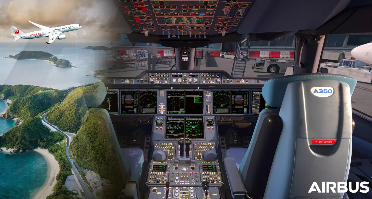 Japan Airlines Airbus A350 Virtual Procedure Trainer Pilot Training AFM