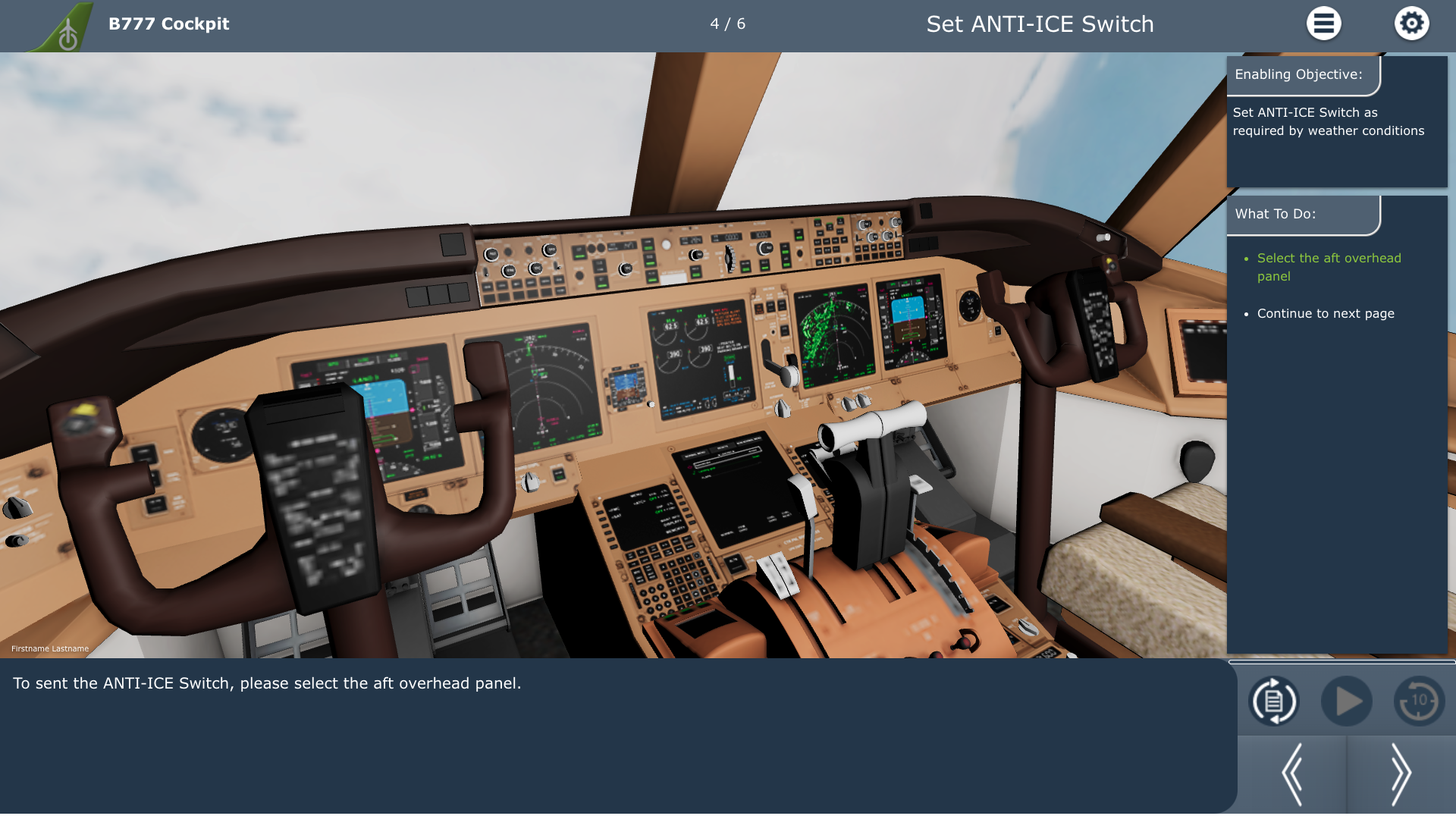 B777 Cockpit Sample Lesson - Pilot Training AFM.aero