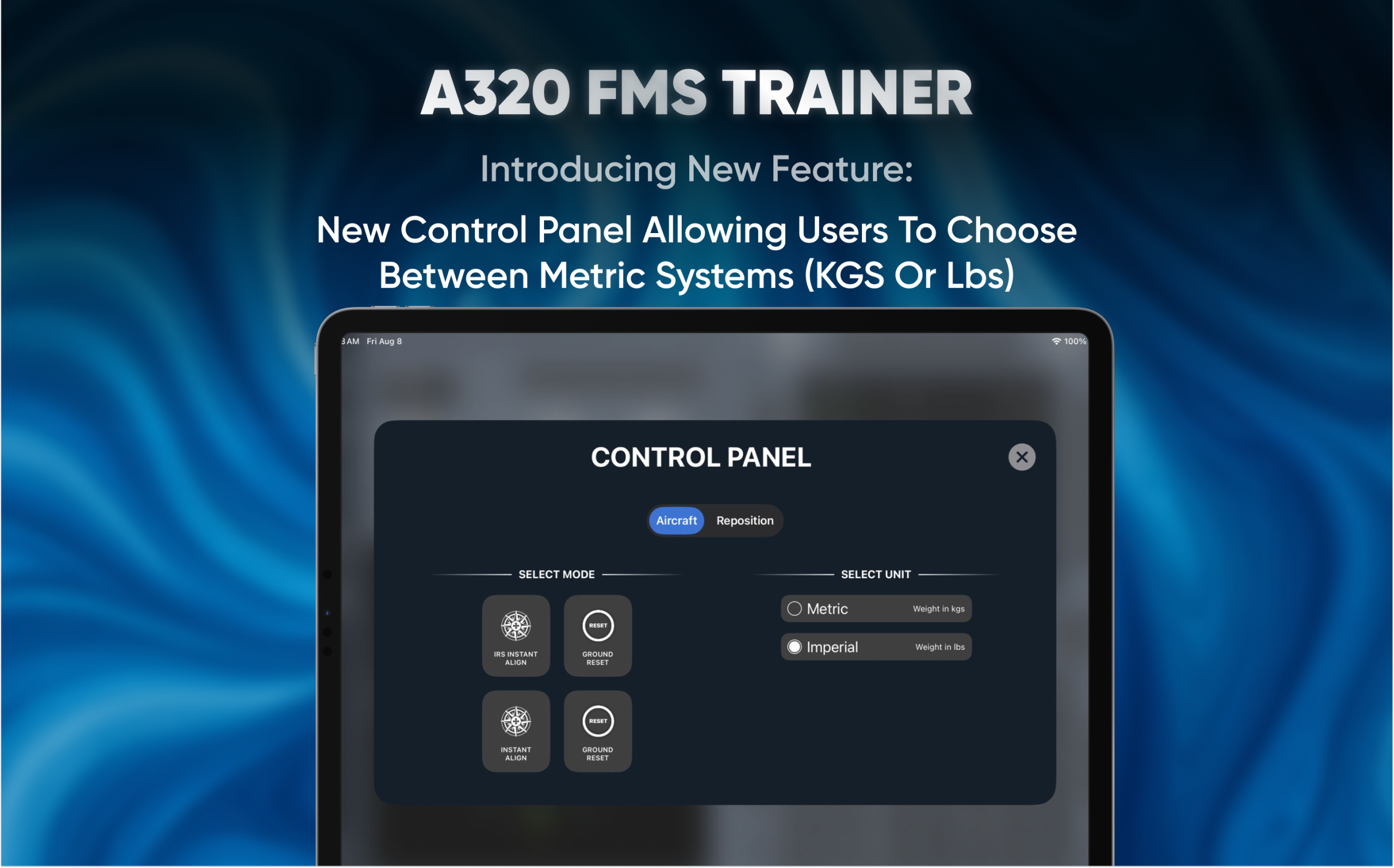 SimViz Labs A320 FMS Trainer - Pilot Training AFM.aero